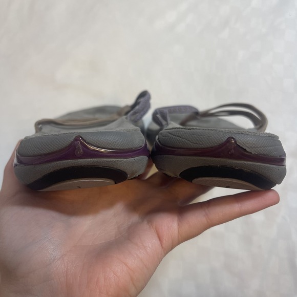 Ahnu Thong Sandals Flip Flop Grey Purple Womens 6 - Picture 5 of 7